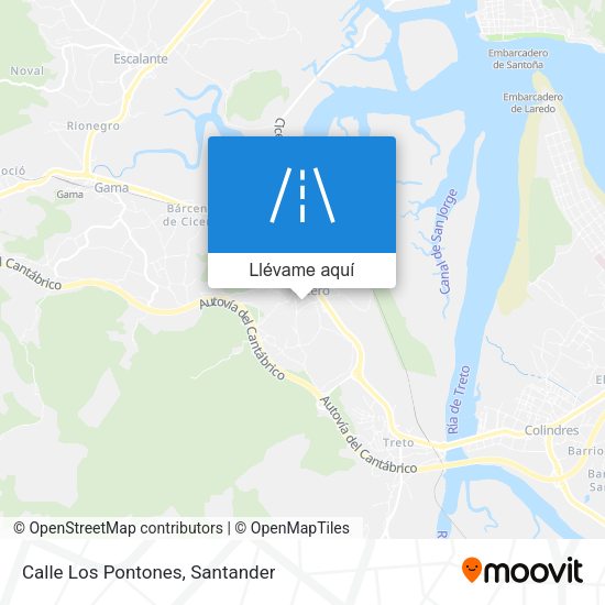 Mapa Calle Los Pontones