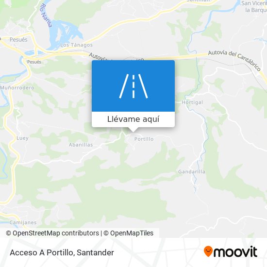 Mapa Acceso A Portillo
