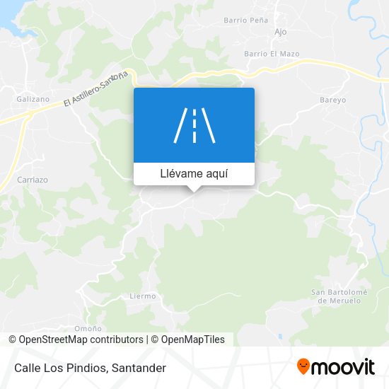 Mapa Calle Los Pindios