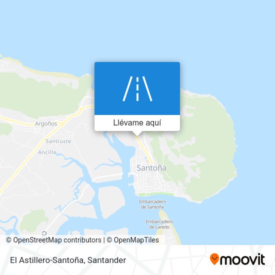 Mapa El Astillero-Santoña