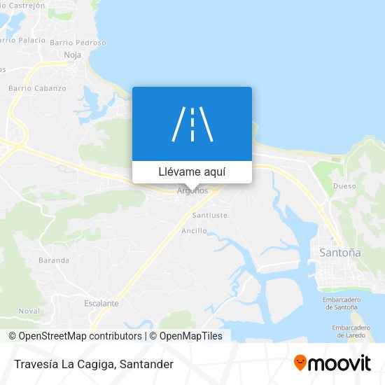 Mapa Travesía La Cagiga