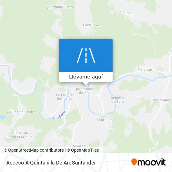 Mapa Acceso A Quintanilla De An