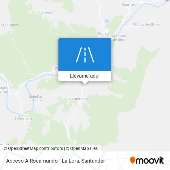 Mapa Acceso A Rocamundo - La Lora