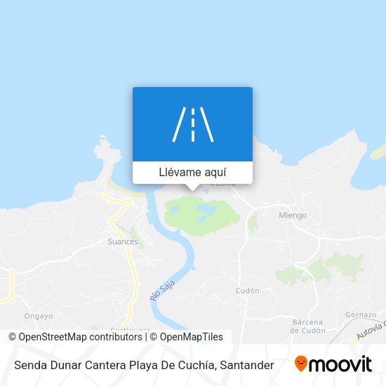 Mapa Senda Dunar Cantera Playa De Cuchía