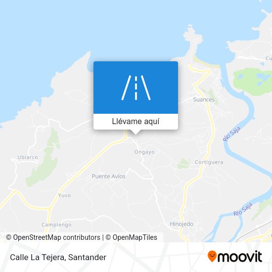 Mapa Calle La Tejera