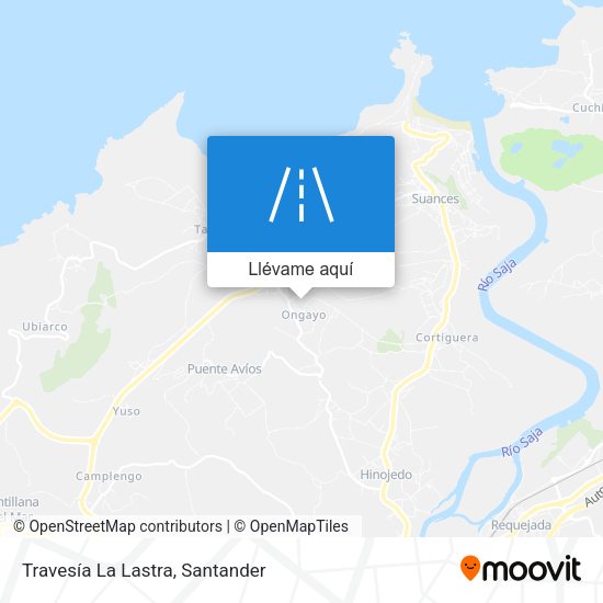 Mapa Travesía La Lastra