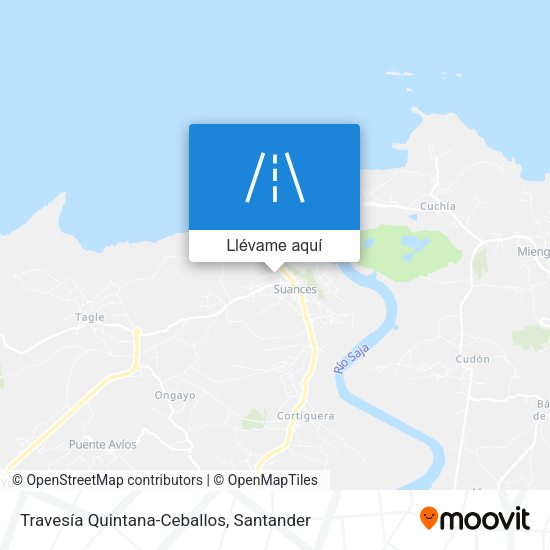 Mapa Travesía Quintana-Ceballos
