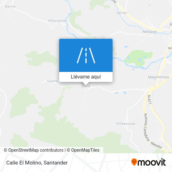 Mapa Calle El Molino