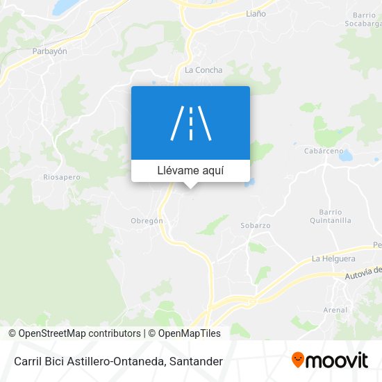 Mapa Carril Bici Astillero-Ontaneda