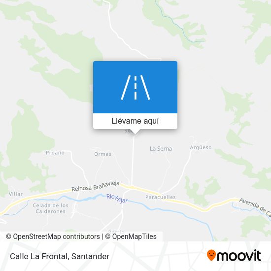 Mapa Calle La Frontal