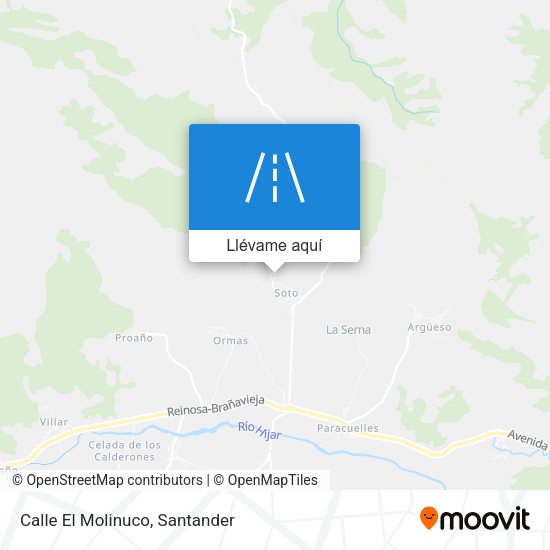 Mapa Calle El Molinuco
