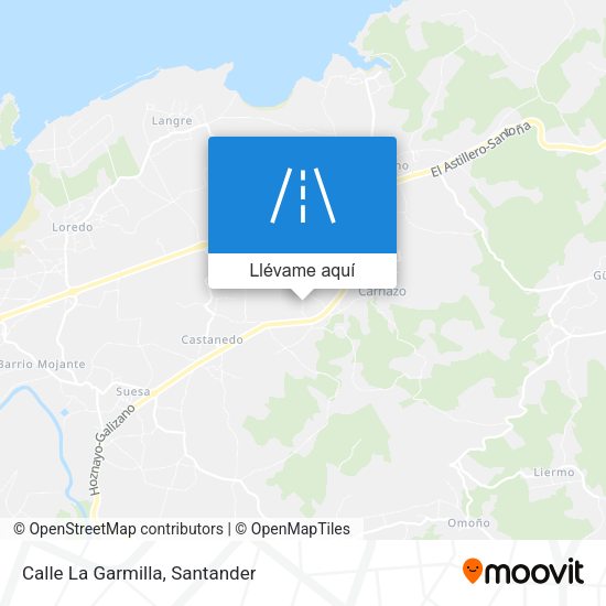 Mapa Calle La Garmilla