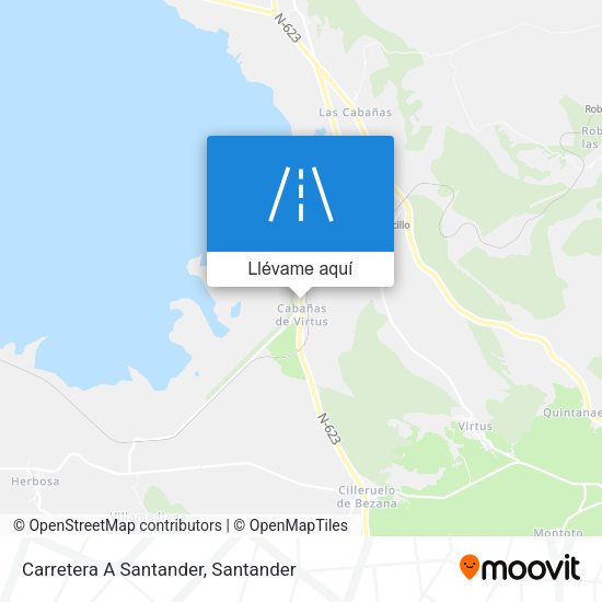 Mapa Carretera A Santander
