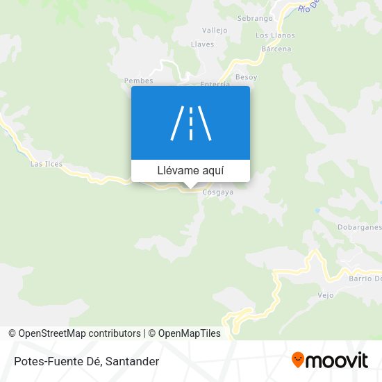 Mapa Potes-Fuente Dé