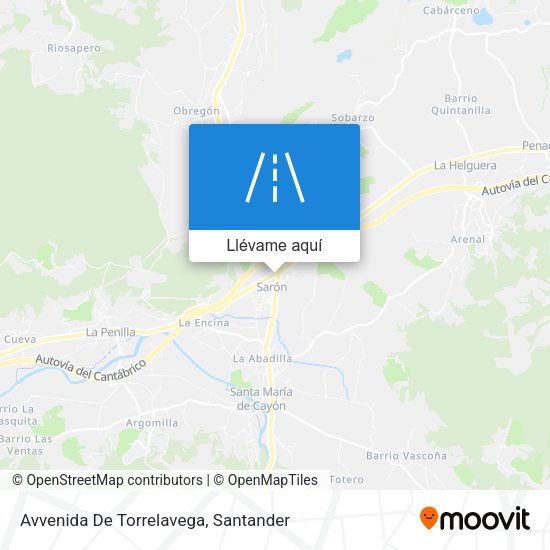 Mapa Avvenida De Torrelavega