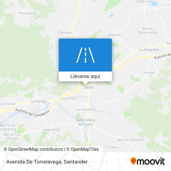 Mapa Avenida De Torrelavega