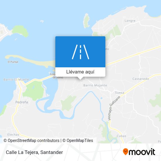 Mapa Calle La Tejera