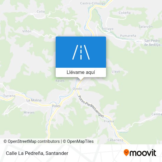 Mapa Calle La Pedreña