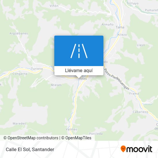 Mapa Calle El Sol