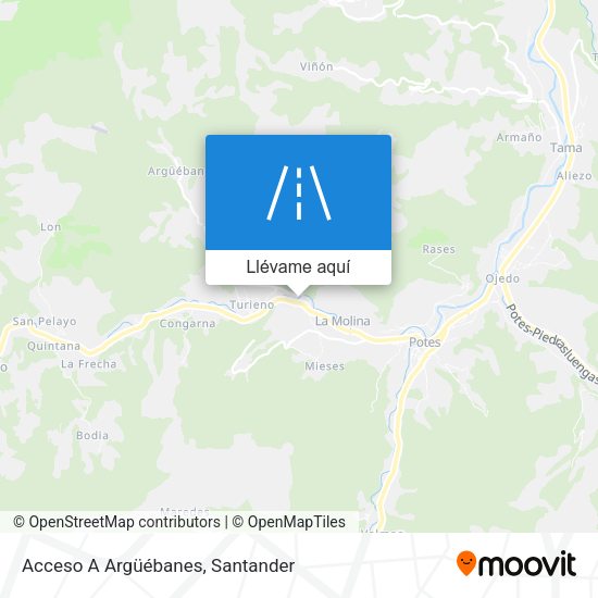 Mapa Acceso A Argüébanes