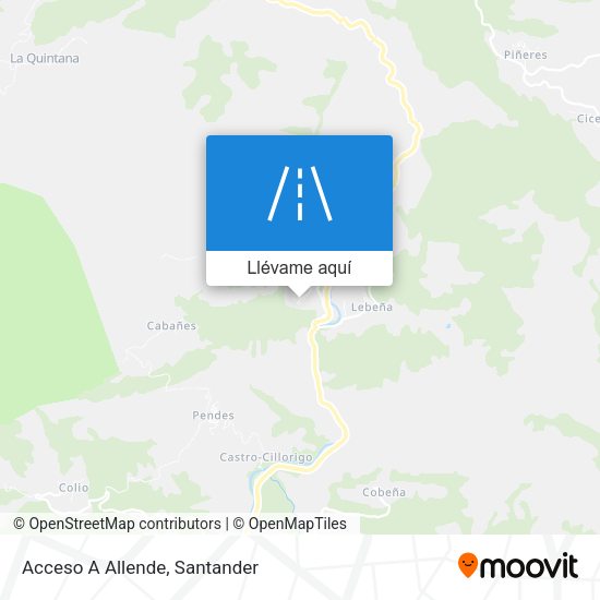 Mapa Acceso A Allende