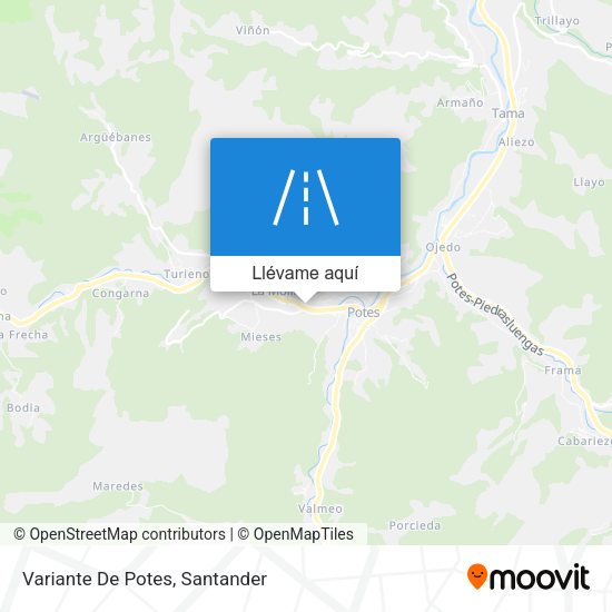 Mapa Variante De Potes