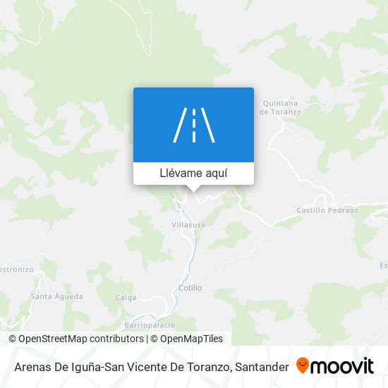 Mapa Arenas De Iguña-San Vicente De Toranzo