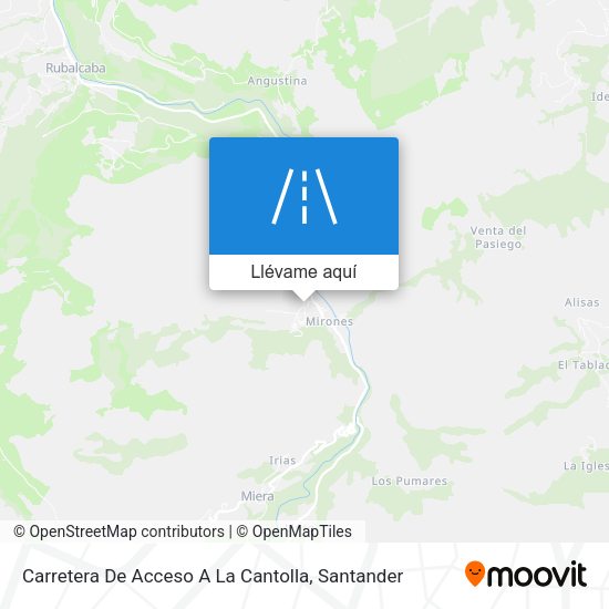 Mapa Carretera De Acceso A La Cantolla