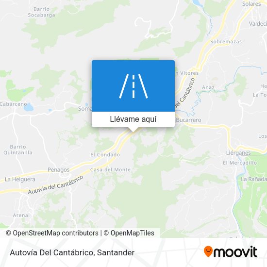 Mapa Autovía Del Cantábrico
