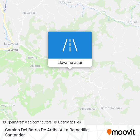 Mapa Camino Del Barrio De Arriba A La Ramadilla