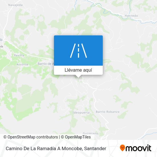 Mapa Camino De La Ramadía A Moncobe