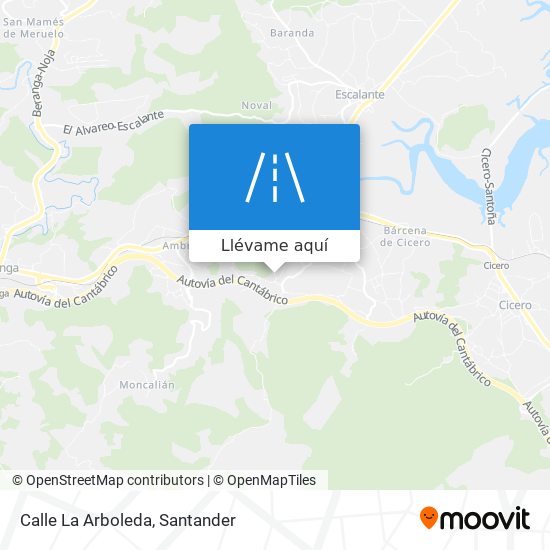 Mapa Calle La Arboleda