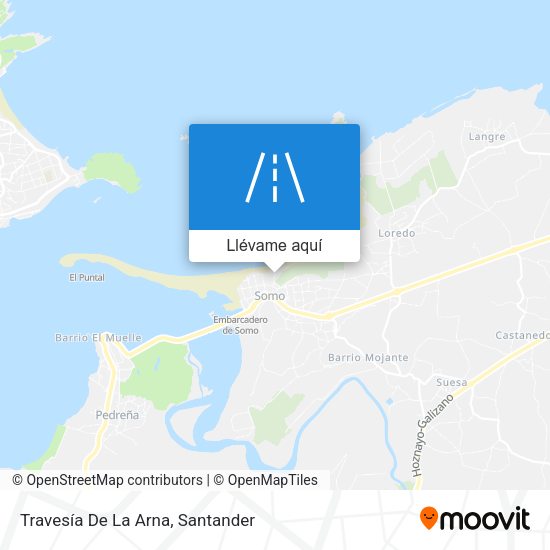 Mapa Travesía De La Arna
