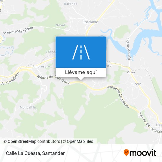 Mapa Calle La Cuesta