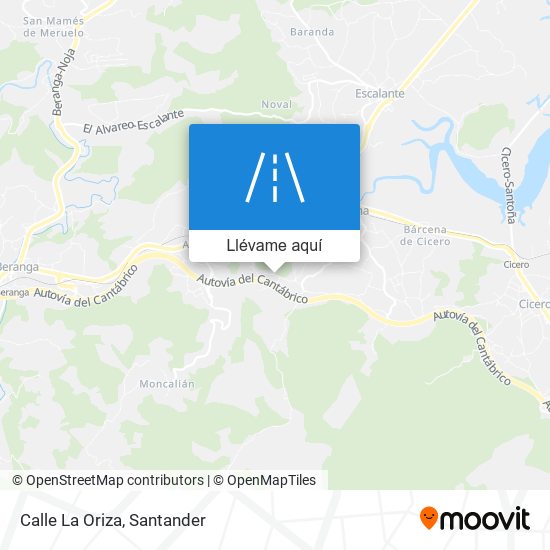 Mapa Calle La Oriza