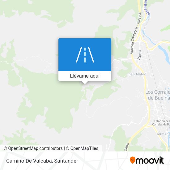 Mapa Camino De Valcaba
