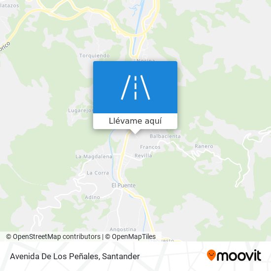 Mapa Avenida De Los Peñales