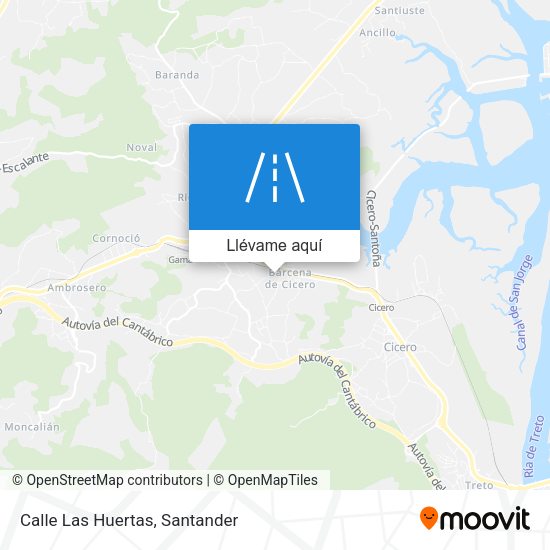 Mapa Calle Las Huertas