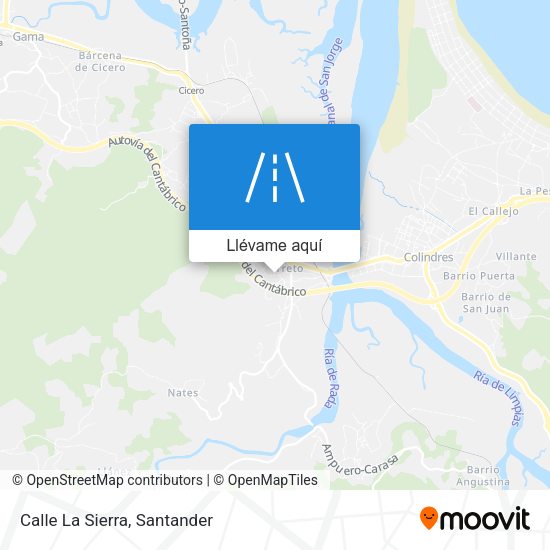 Mapa Calle La Sierra