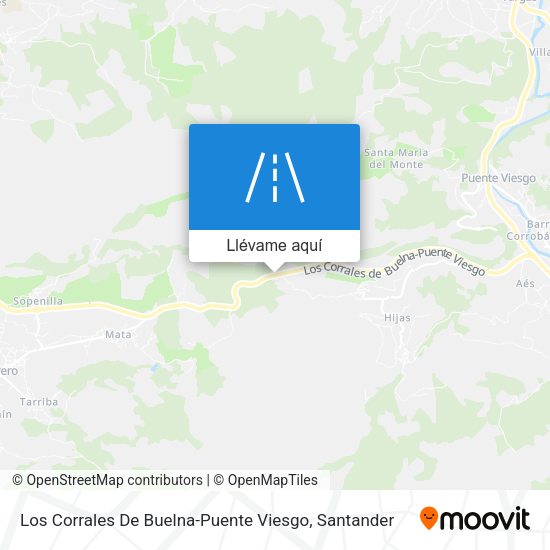 Mapa Los Corrales De Buelna-Puente Viesgo