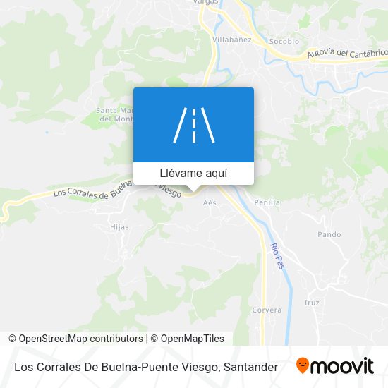 Mapa Los Corrales De Buelna-Puente Viesgo
