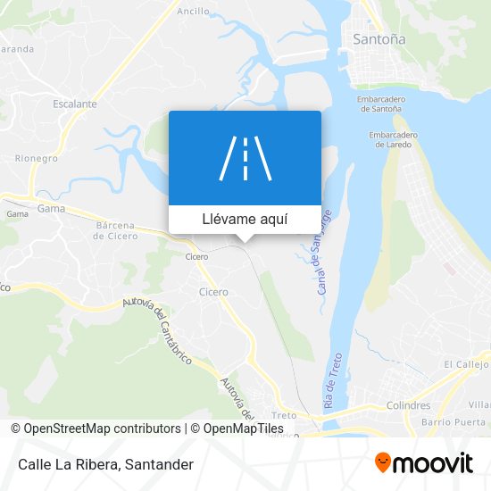 Mapa Calle La Ribera