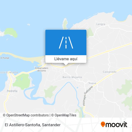 Mapa El Astillero-Santoña