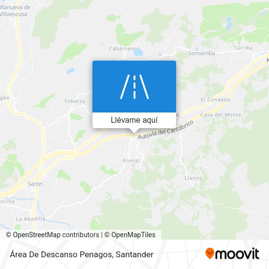 Mapa Área De Descanso Penagos