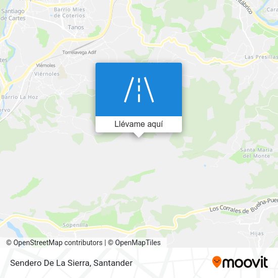 Mapa Sendero De La Sierra
