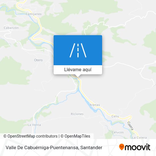 Mapa Valle De Cabuérniga-Puentenansa