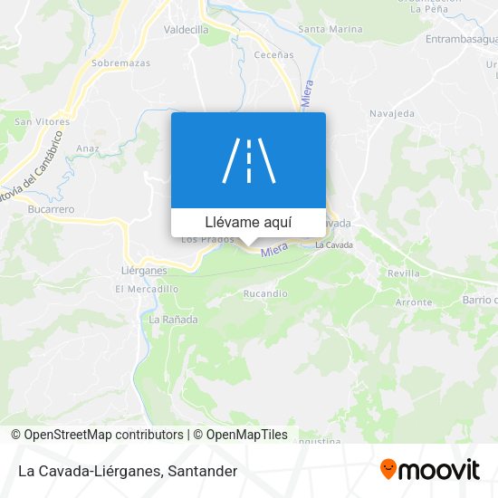 Mapa La Cavada-Liérganes