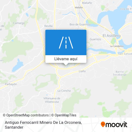 Mapa Antiguo Ferrocarril Minero De La Orconera