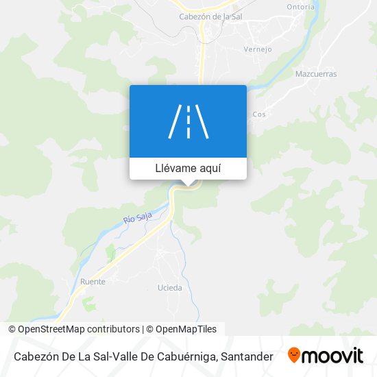 Mapa Cabezón De La Sal-Valle De Cabuérniga