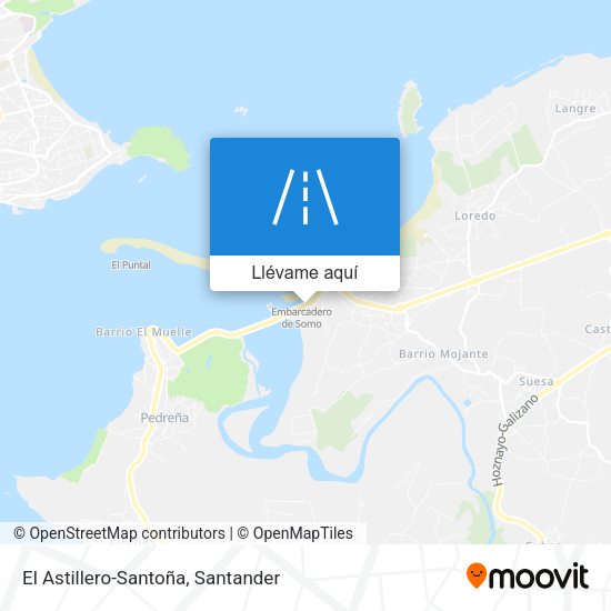 Mapa El Astillero-Santoña